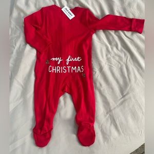 Brand new Old Navy “Baby’s First Christmas” sleeper - 18 months